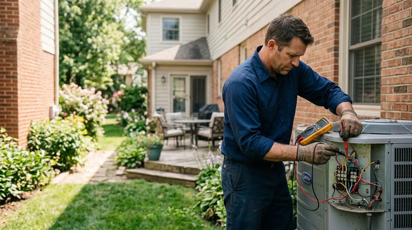 HVAC technician working near Burke, NY